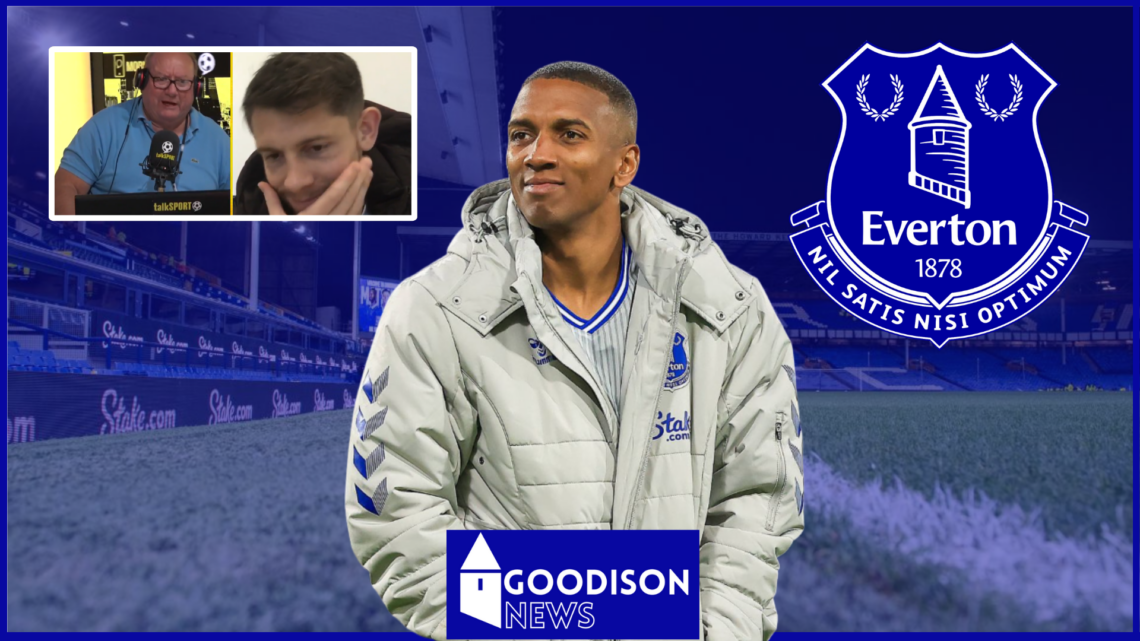 James Tarkowski, Ashley Young, Everton badge