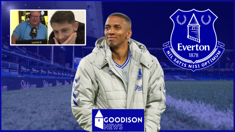 James Tarkowski, Ashley Young, Everton badge