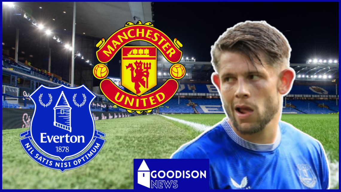 James Tarkowski, Everton badge, Manchester United badge