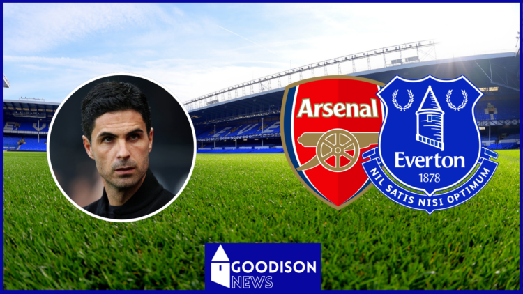Mikel Arteta, Arsenal badge, Everton badge