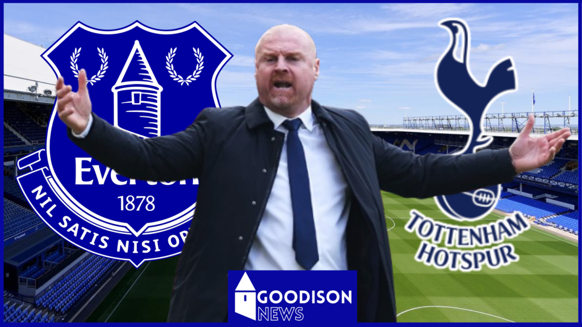 Sean Dyche, Everton badge, Tottenham badge
