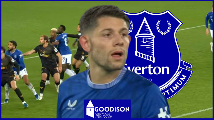 James Tarkowski Everton badge