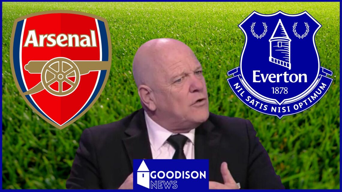 Andy Gray, Arsenal badge, Everton badge