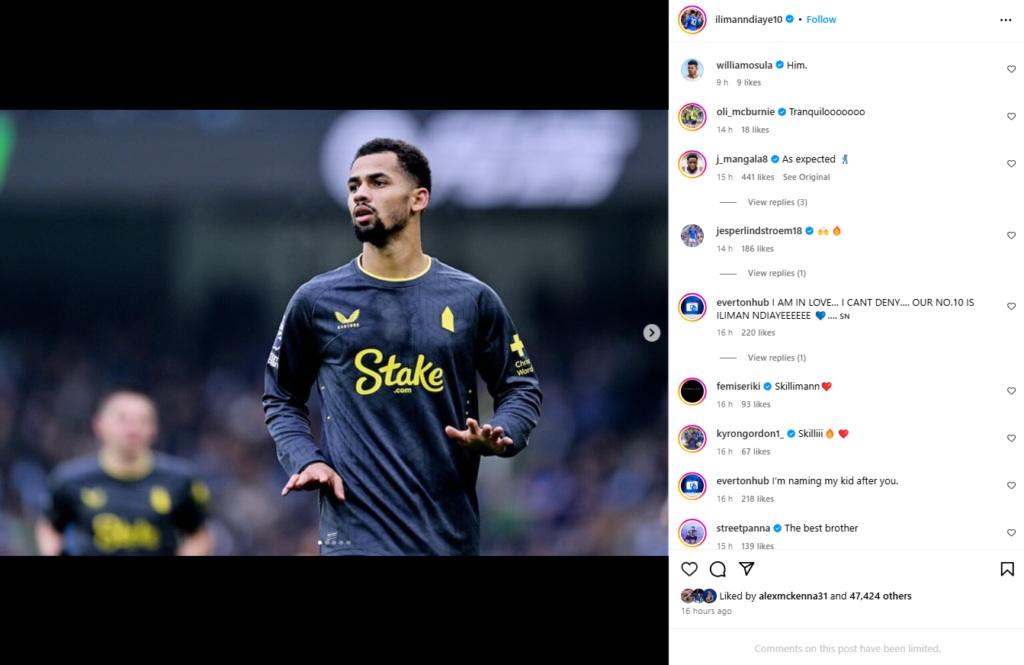 Iliman Ndiaye, Everton, Manchester City