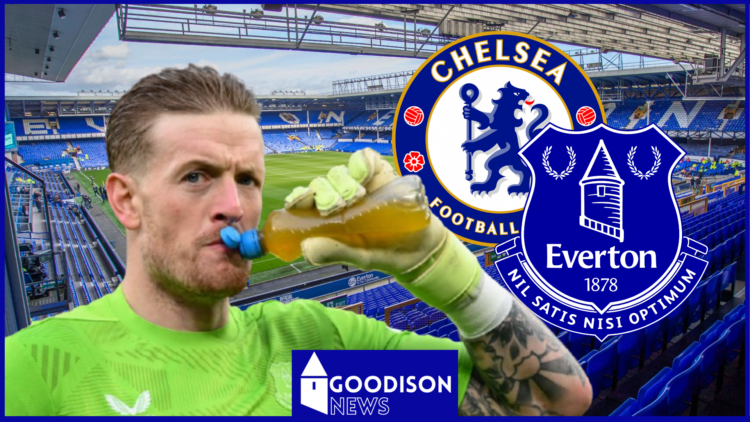 Jordan Pickford Everton Chelsea badges