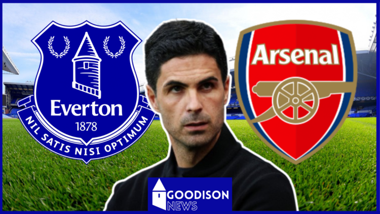 Mikel Arteta Everton Arsenal badges