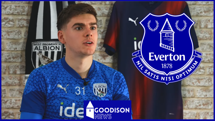 Tom Fellows West Brom Everton badge