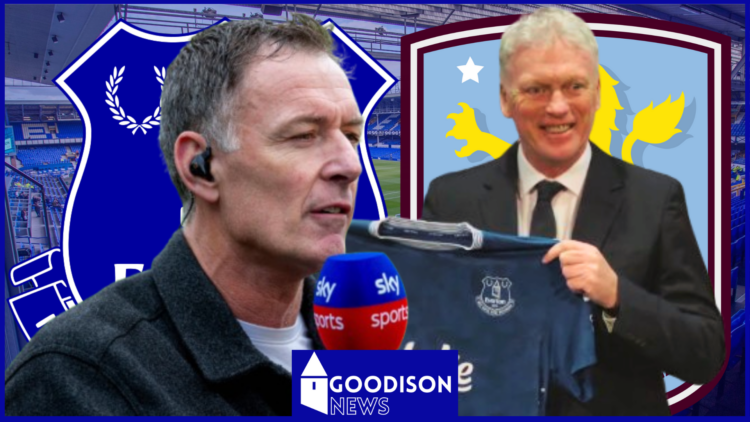 Chris Sutton, David Moyes, Everton badge, Aston Villa badge