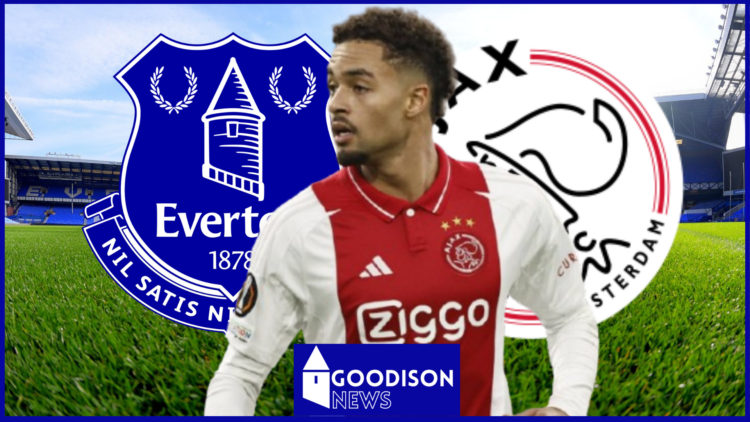 Devyne Rensch, Everton badge, Ajax badge