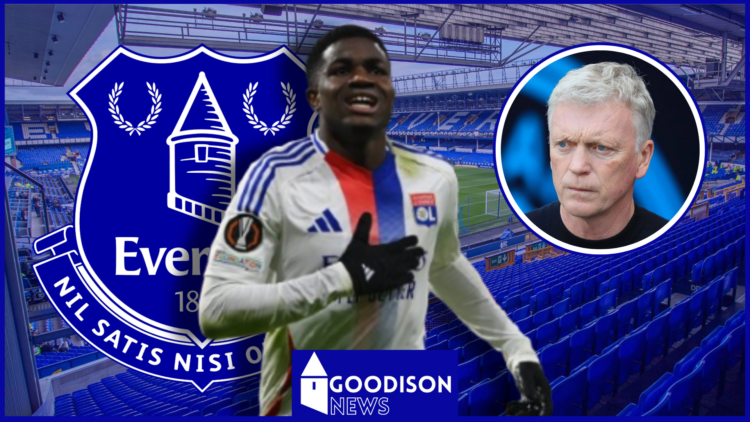 Ernest Nuamah, David Moyes, Everton badge