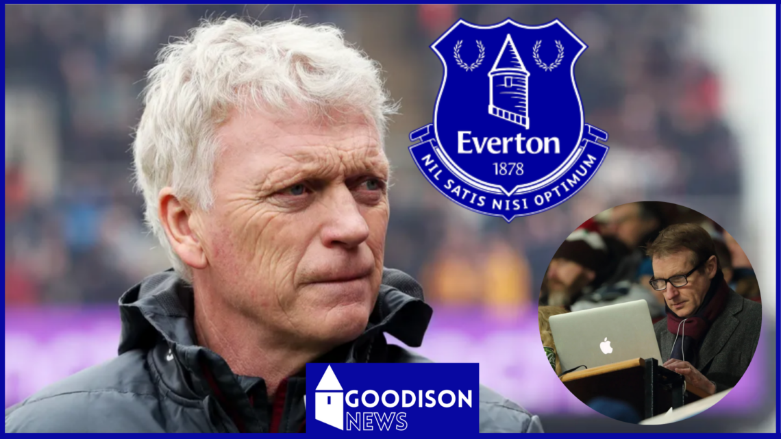Picture of Everton manager David Moyes and Henry Winter