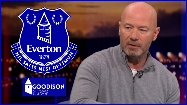 Everton badge Alan Shearer
