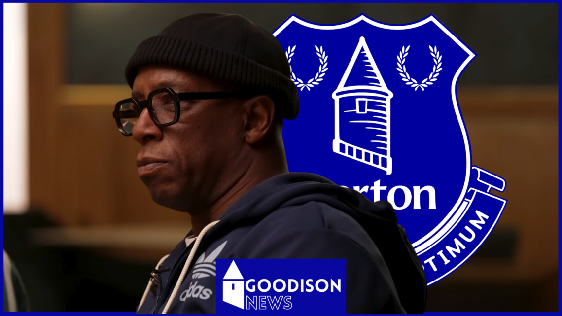 Everton badge Ian Wright
