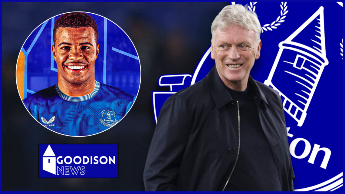 Everton badge Moyes Igamane
