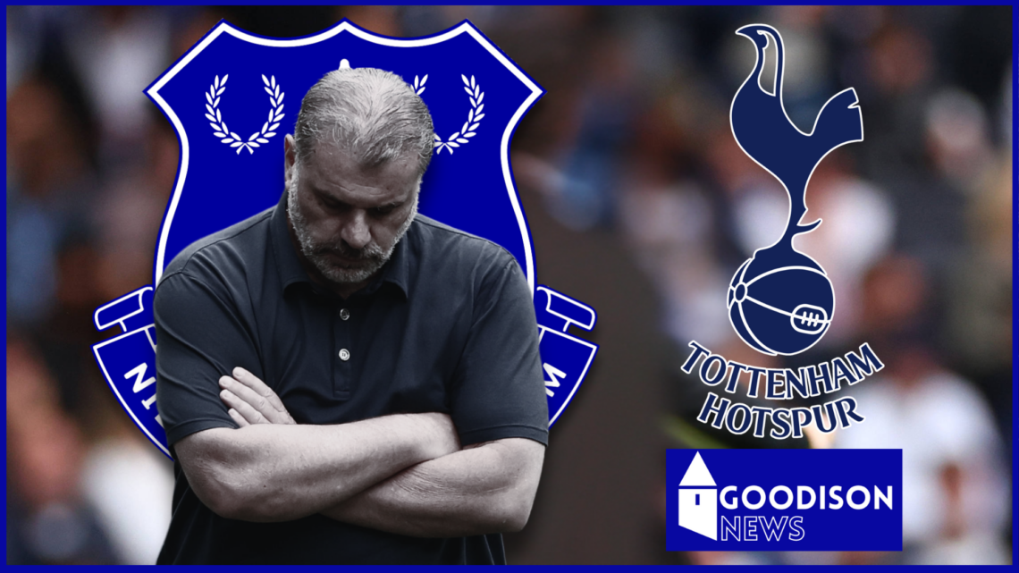 Everton badge Tottenham Postecoglou