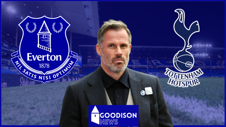 Everton badge, Tottenham badge, Jamie Carragher