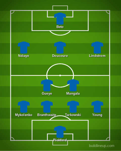 Everton predicted XI v Tottenham