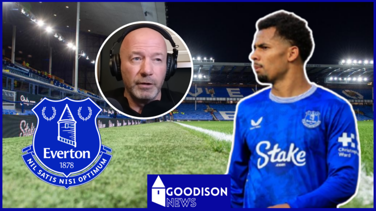 Iliman Ndiaye, Alan Shearer, Everton badge