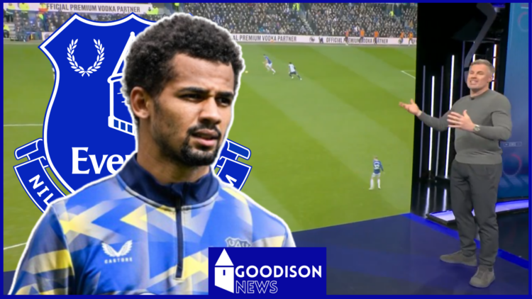 Iliman Ndiaye, Jamie Carragher, Everton badge