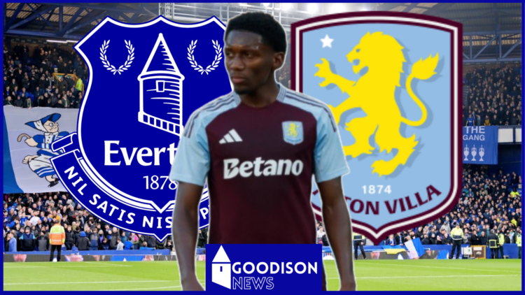 Jaden Philogene, Everton badge, Aston Villa badge