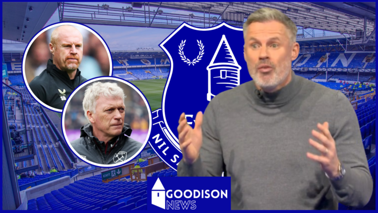 Jamie Carragher, David Moyes, Sean Dyche, Everton badge