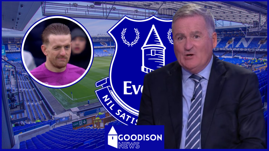 Richard Keys, Jordan Pickford, Everton badge