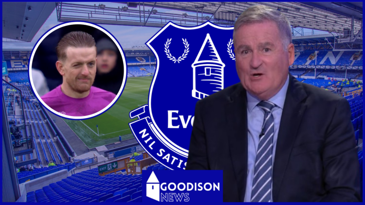 Richard Keys, Jordan Pickford, Everton badge