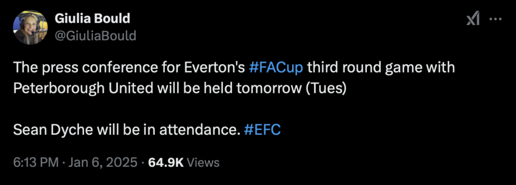 Everton on X
