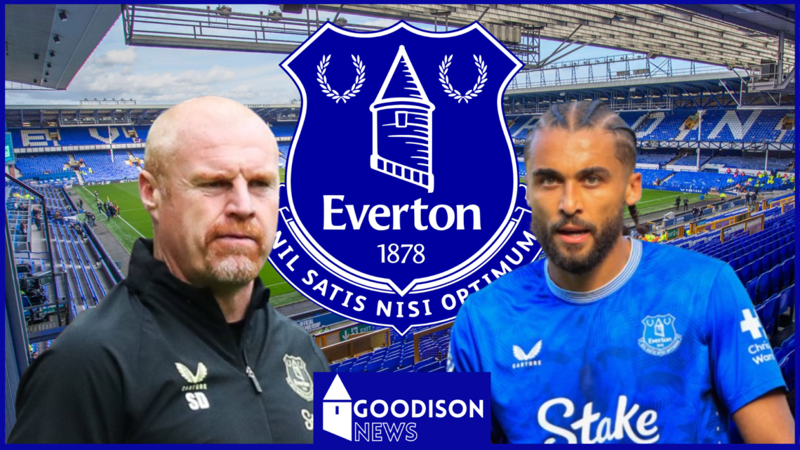 Sean Dyche, Dominic Calvert-Lewin, Everton badge