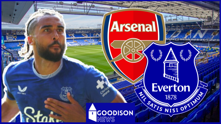 Dominic Calvert-Lewin Everton Arsenal badges