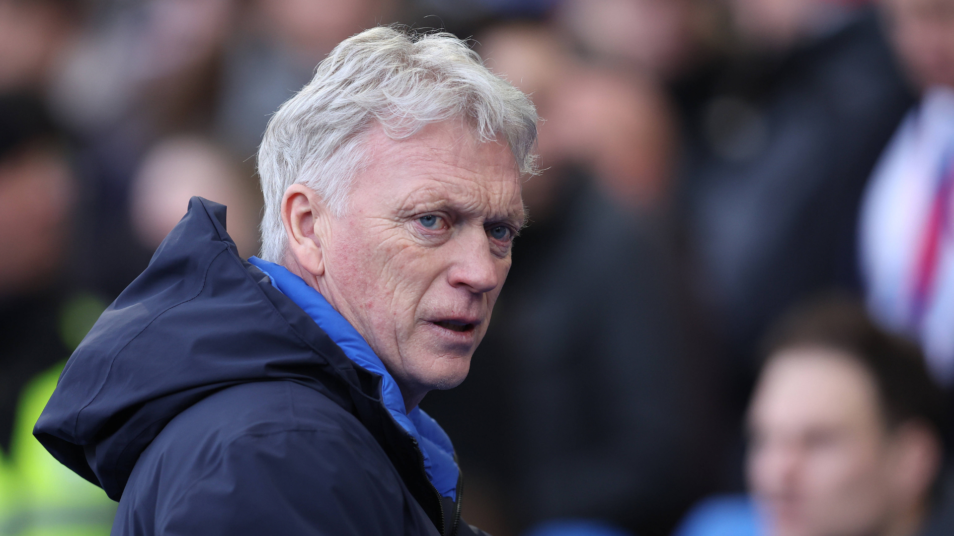 An image of Everton manager David Moyes