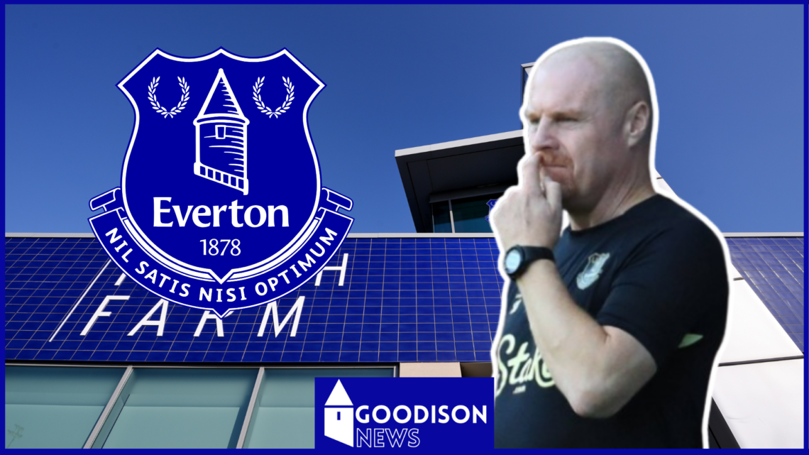 Sean Dyche Everton badge Finch Farm