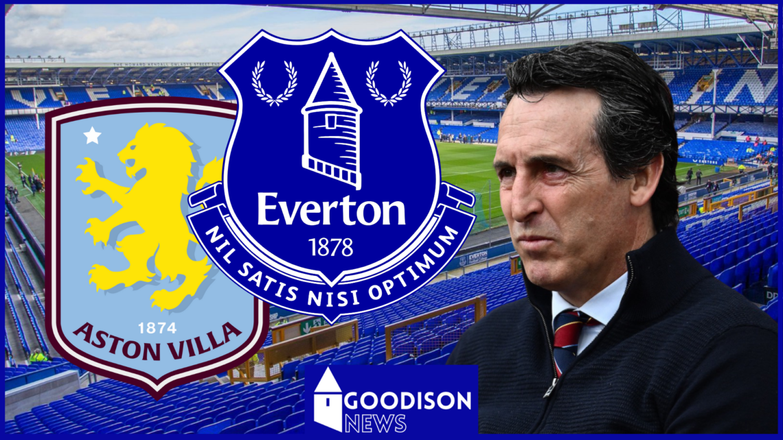 Unai Emery Everton Aston Villa badges