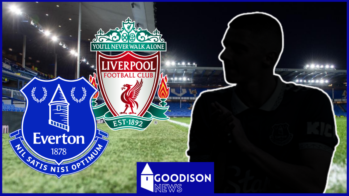 Adrien Truffert, Everton badge, Liverpool badge