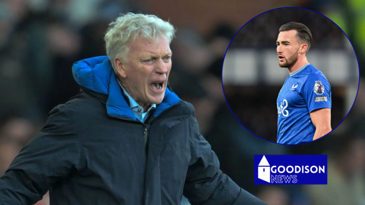 Everton David Moyes and Jack Harrison