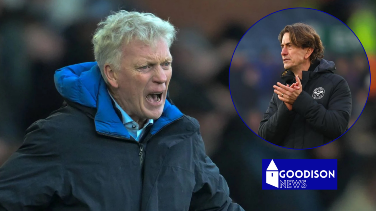 Everton David Moyes and Thomas Frank