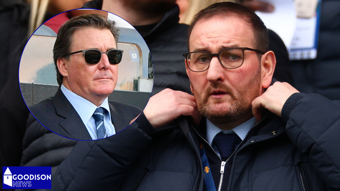 Everton owener Dan Friedkin and Kevin Thelwell