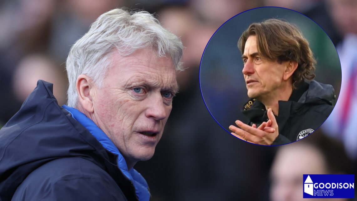 Everton manager David Moyes and Thomas Frank