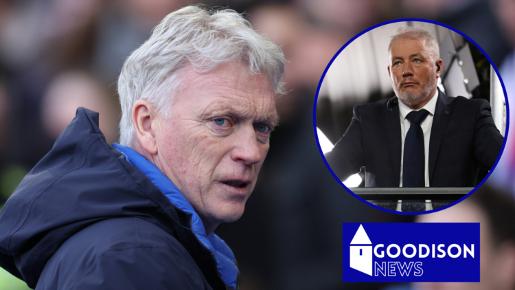 Everton manager David Moyes and Ally McCoist.