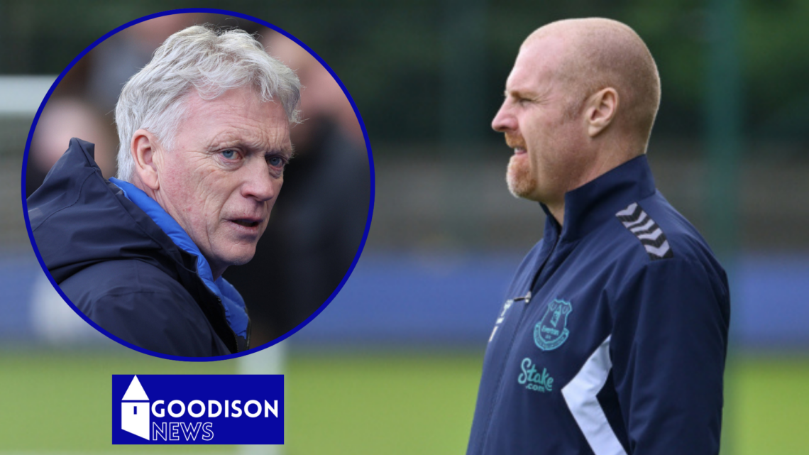Everton manager David Moyes and Sean Dyche