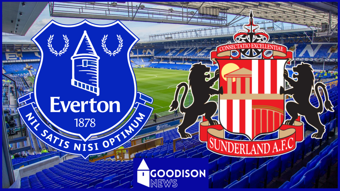 Everton badge, Sunderland badge, Goodison Park