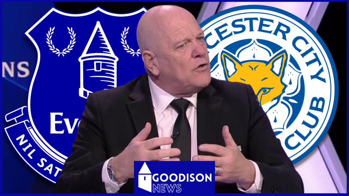 Everton badge Leicester City Andy Gray