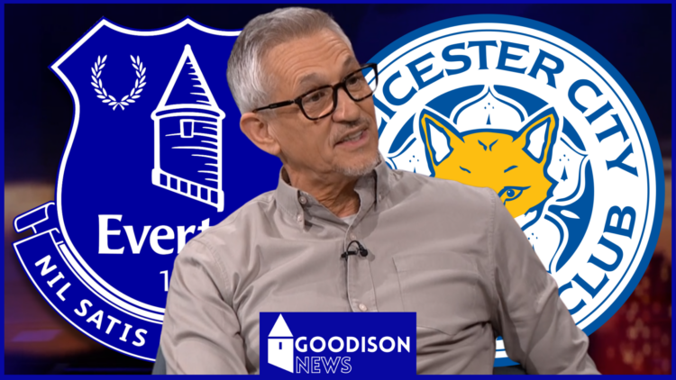 Everton badge Leicester City Lineker