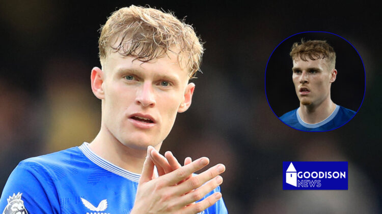 Everton duo Jake O'Brien and Jarrad Branthwaite.