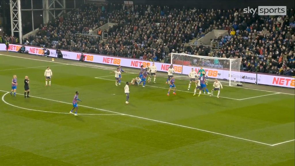 Jefferson Lerma had his goal disallowed v Everton