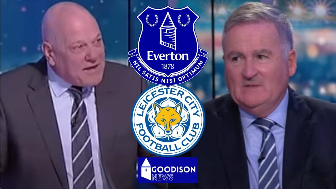 Everton badge, Leicester City badge, Richard Keys, Andy Gray
