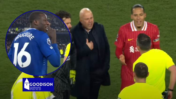 Everton v Liverpool bust-up