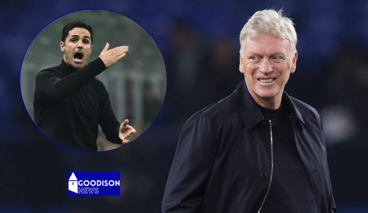 Mikel Arteta and David Moyes
