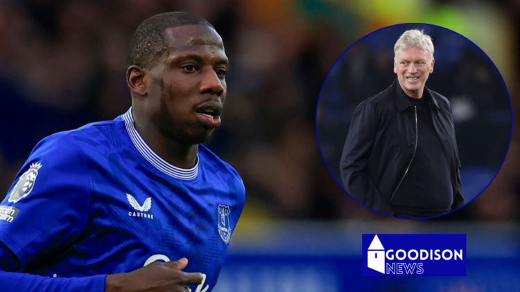 Everton David Moyes and Abdoulaye Doucoure.