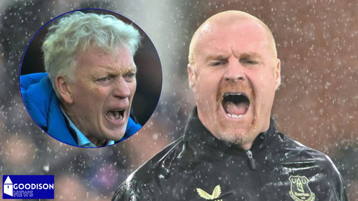 Everton manager David Moyes and Sean Dyche
